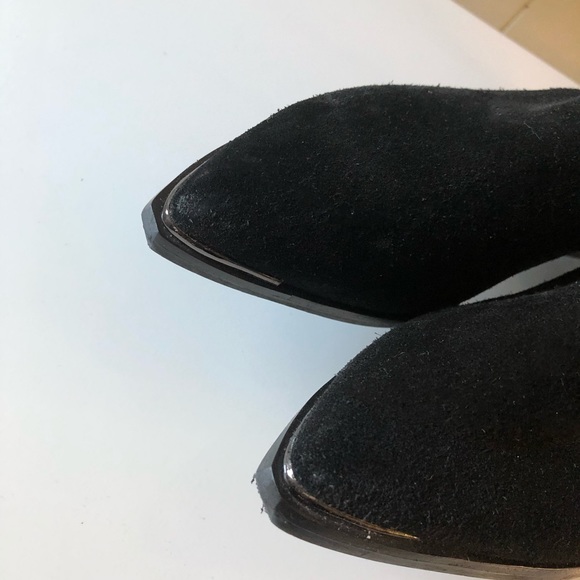 *MARC FISHER Unisex Chelsea Pointy Western Suede Bootie Women’s Size 7.5 Booties - Picture 3 of 11